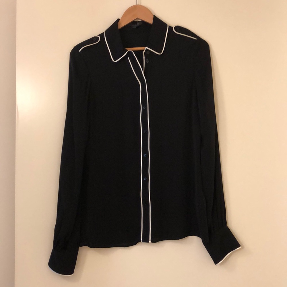 Rachel Zoe silk blouse size 10
